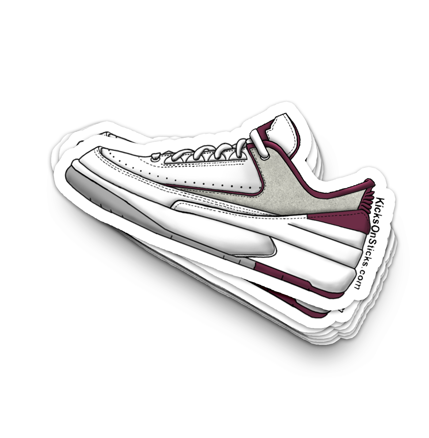 Jordan 2 Low "Cherrywood" Sneaker Sticker