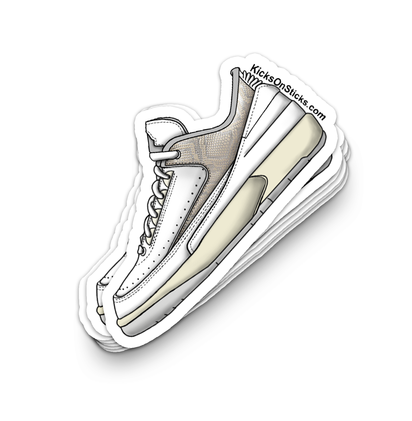 Jordan 2 Low "Python" Sneaker Sticker