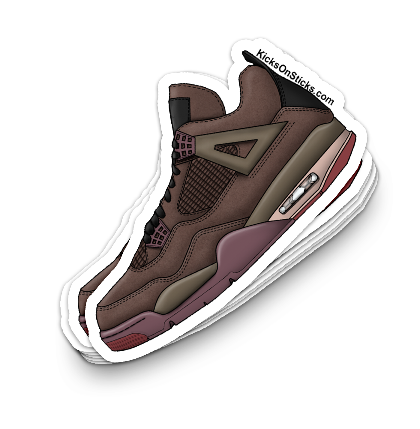 Jordan 4 "A Ma Maniere Dark Mocha" Sneaker Sticker