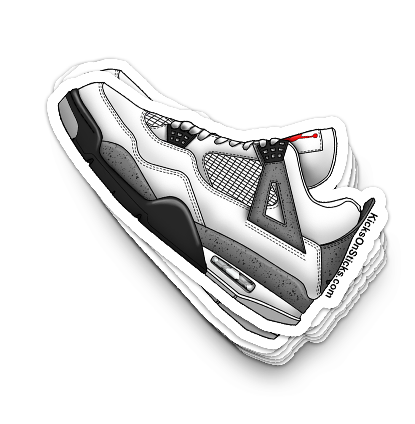 Jordan 4 "Cement" Sneaker Sticker
