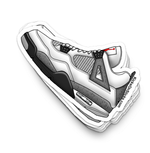 Jordan 4 "Cement" Sneaker Sticker