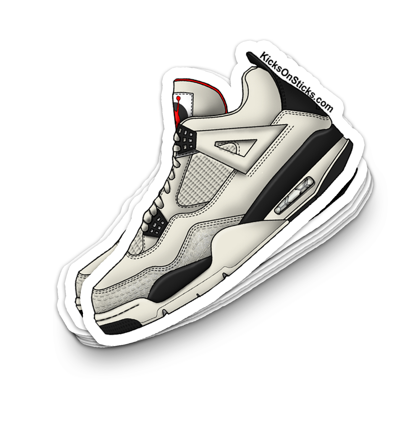 Jordan 4 "Flight Club" Sneaker Sticker