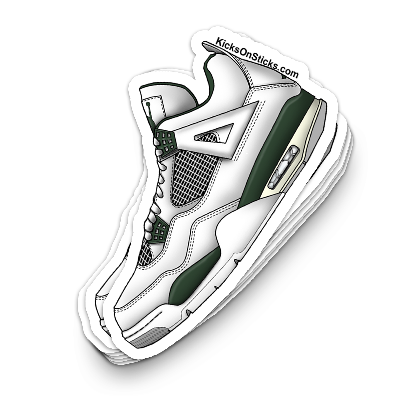 Jordan 4 "Oxidized Green" Sneaker Sticker