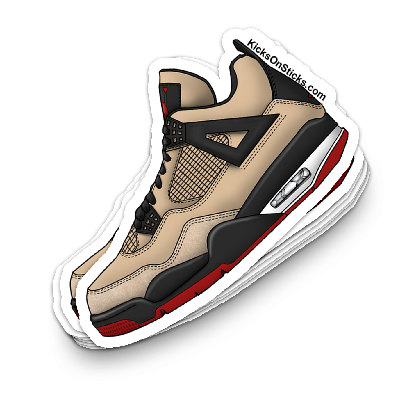 Jordan 4 "Pizza" Sneaker Sticker