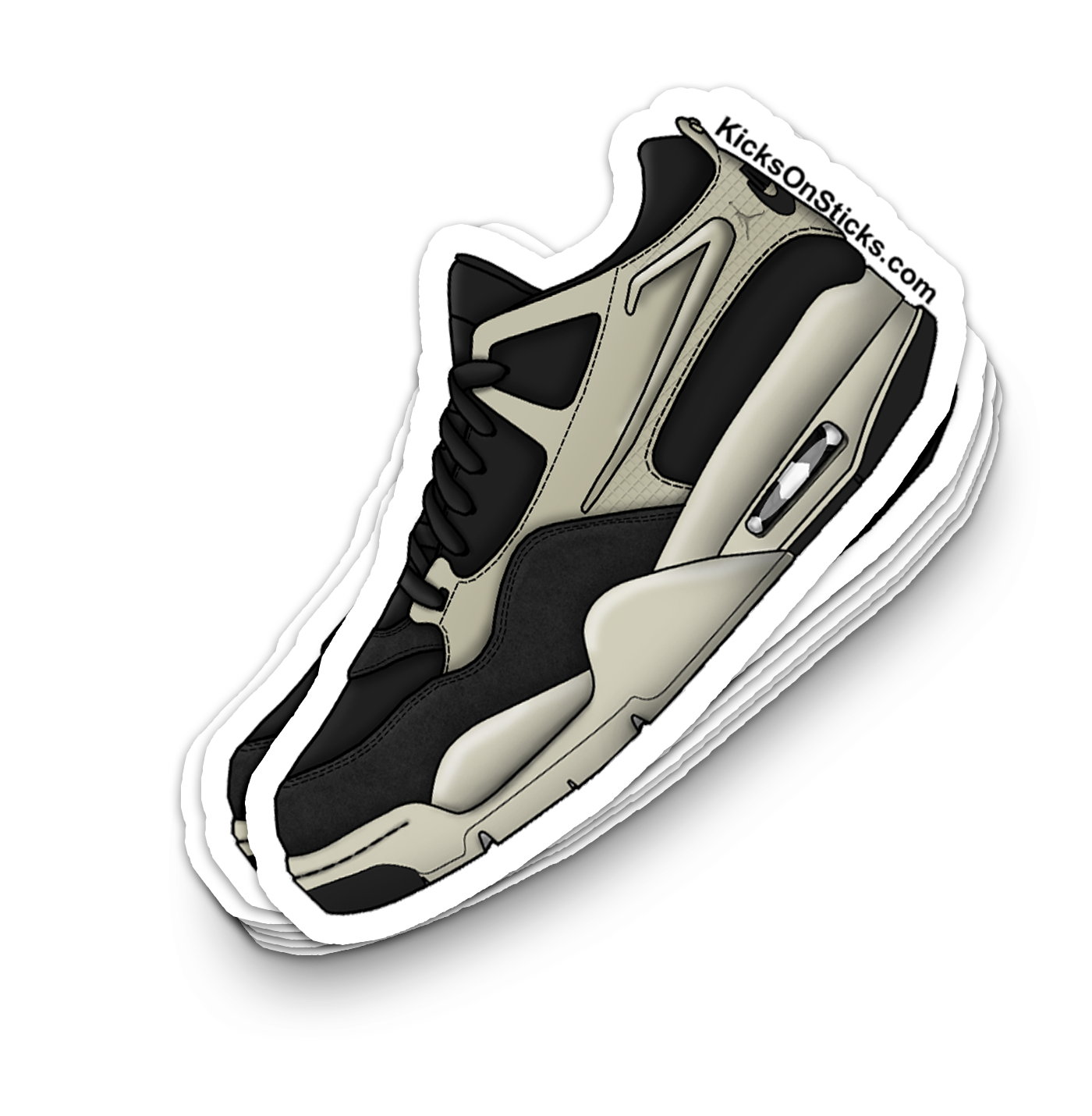 Jordan 4 RM "Black Sail" Sneaker Sticker