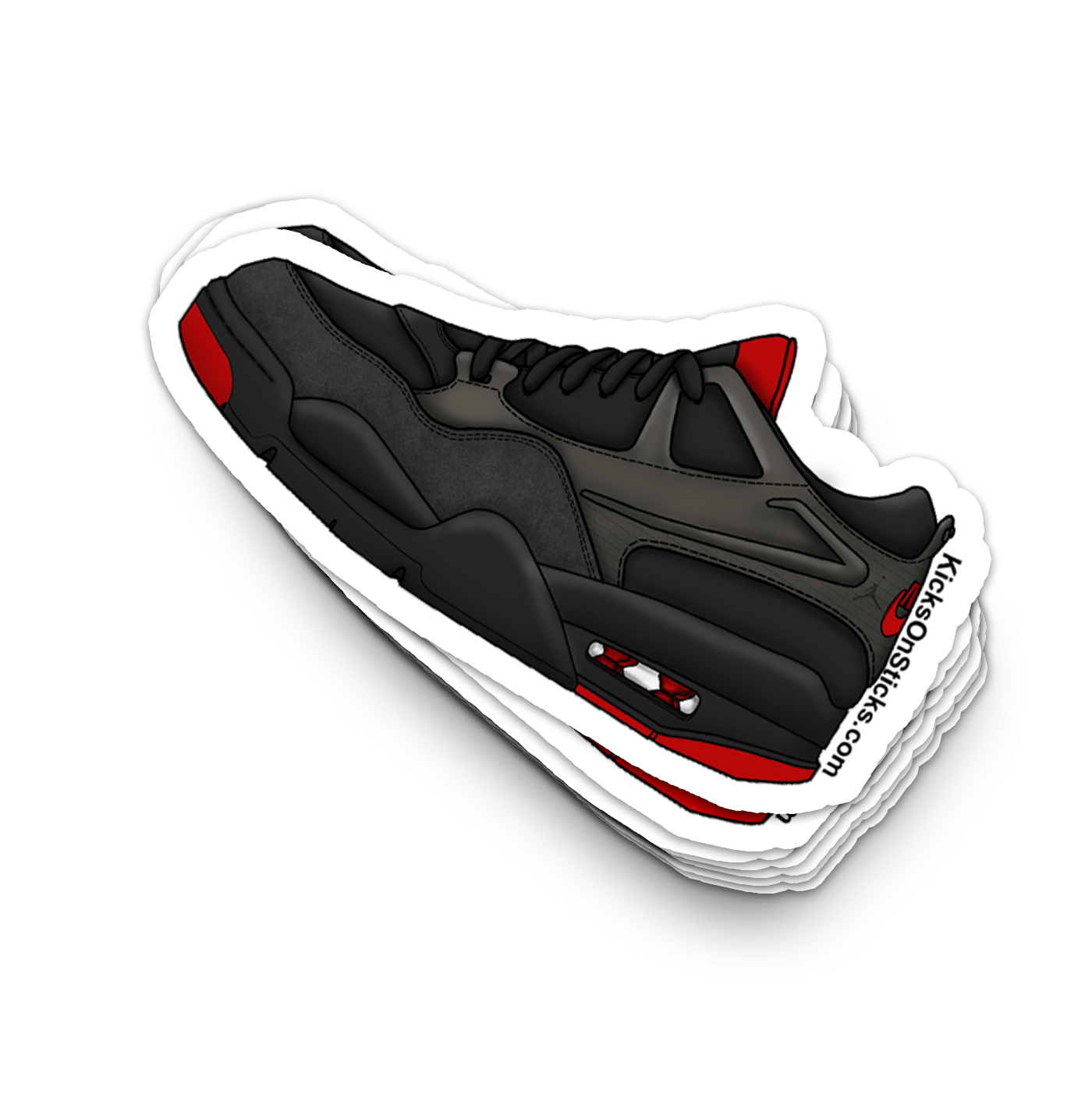 Jordan 4 RM "Bred" Sneaker Sticker