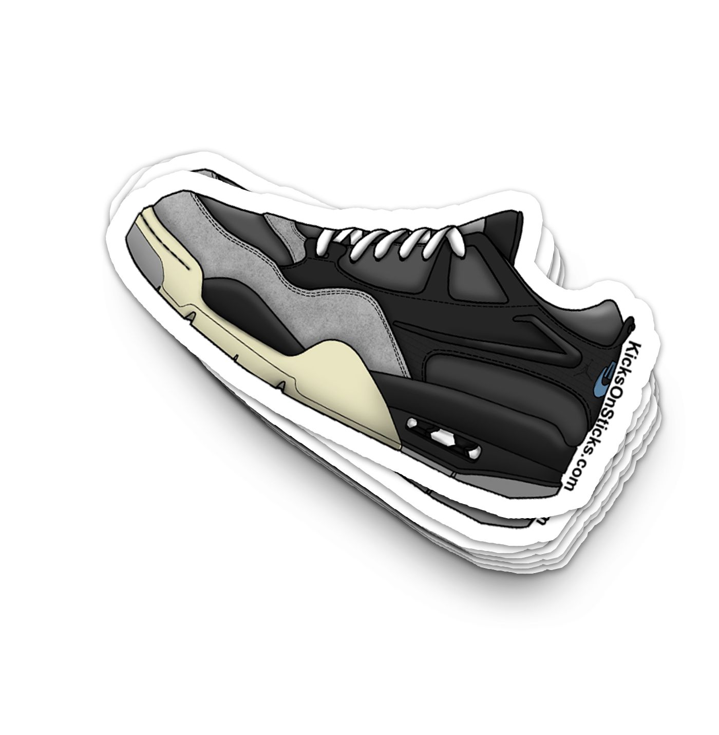 Jordan 4 RM "Iron Grey" Sneaker Sticker