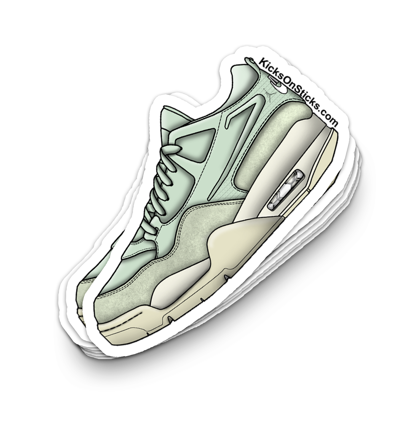 Jordan 4 RM "Jade Horizon" Sneaker Sticker