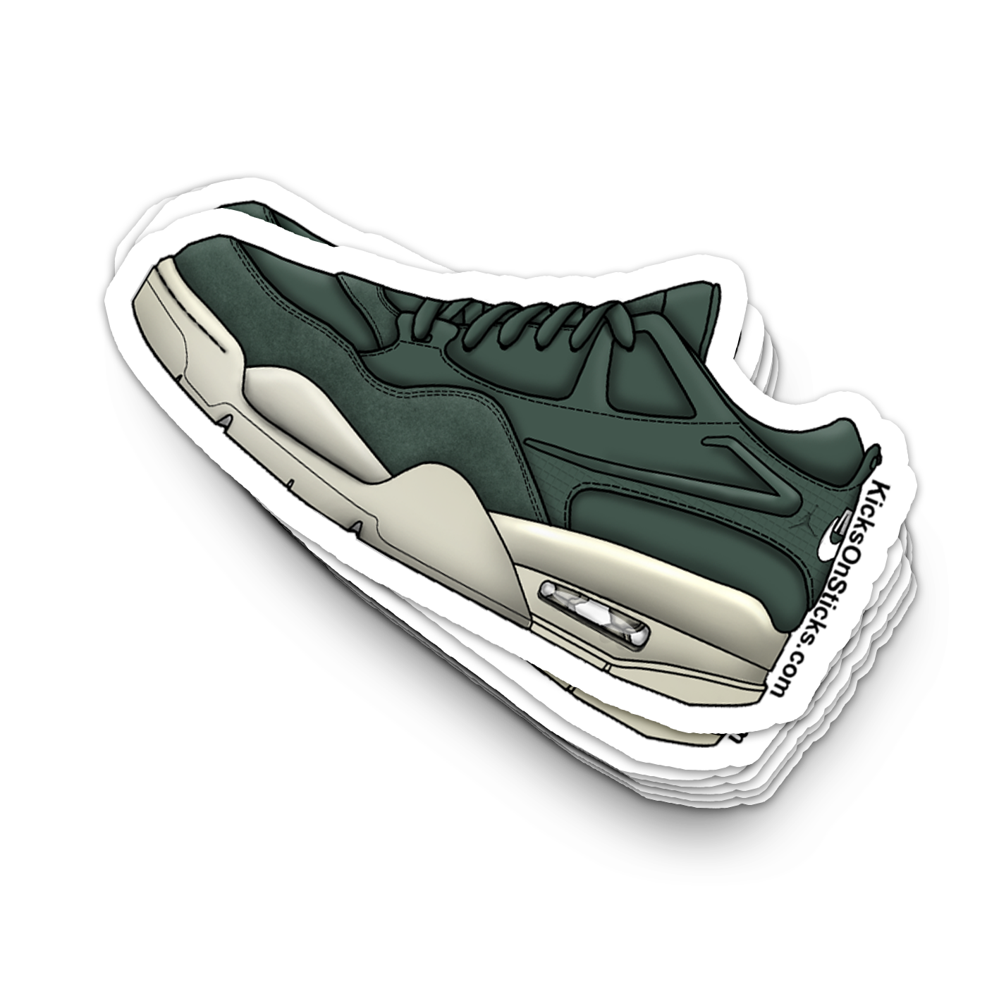 Jordan 4 RM "Oxidized Green" Sneaker Sticker