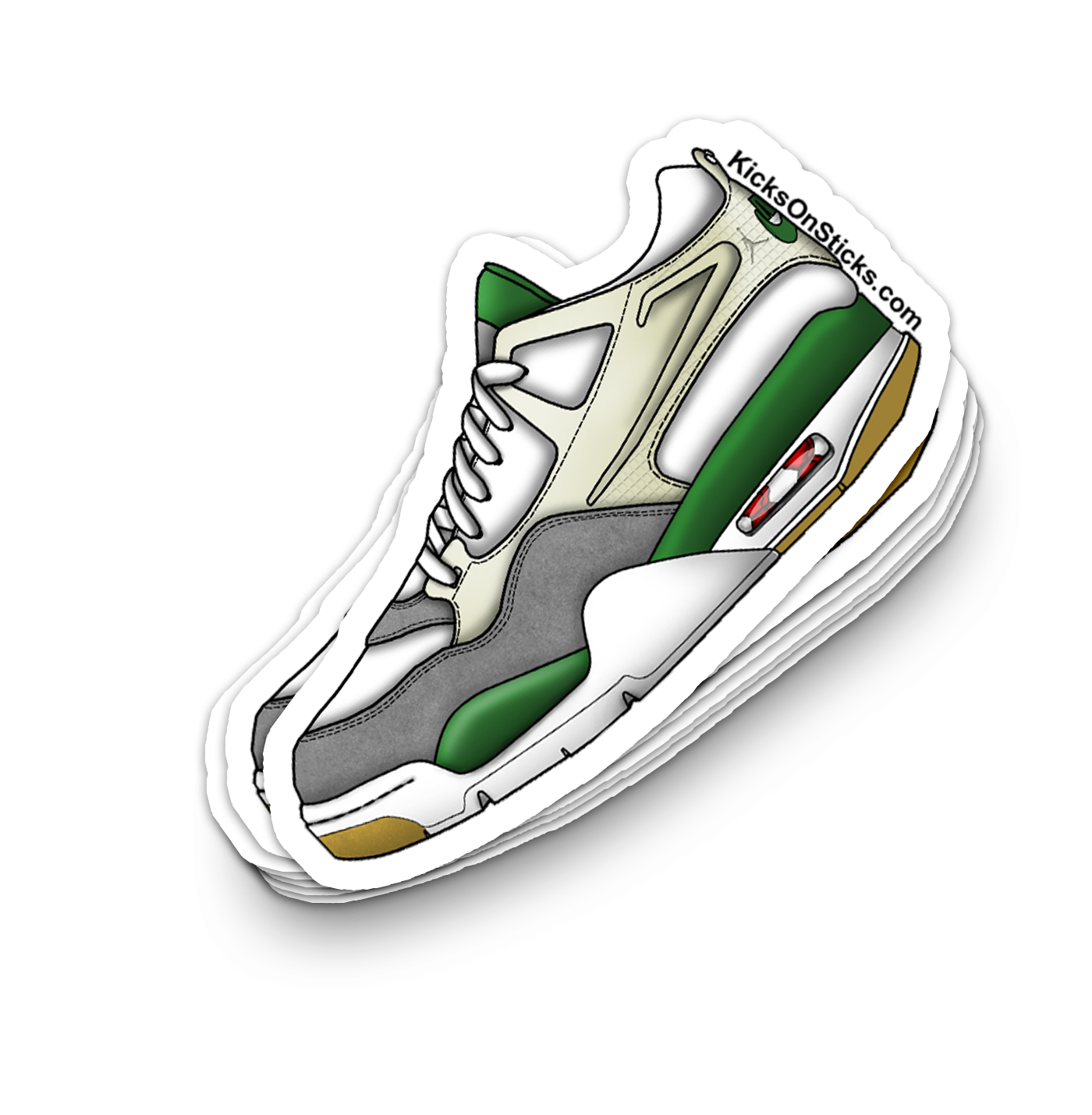 Jordan 4 RM "Pine Green" Sneaker Sticker