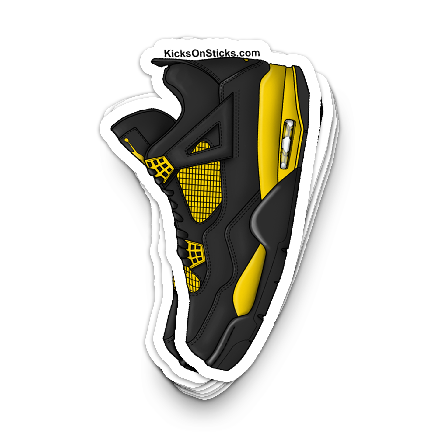 Jordan 4 "Thunder" Sneaker Sticker
