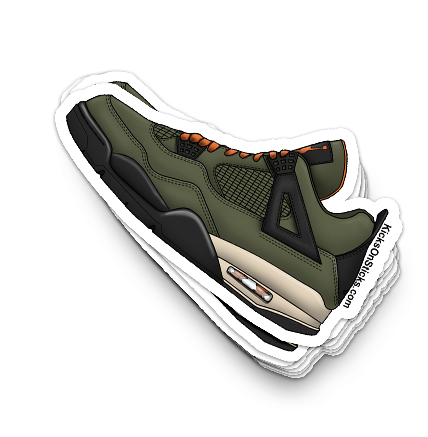 Jordan 4 "Undefeated" Sneaker Sticker