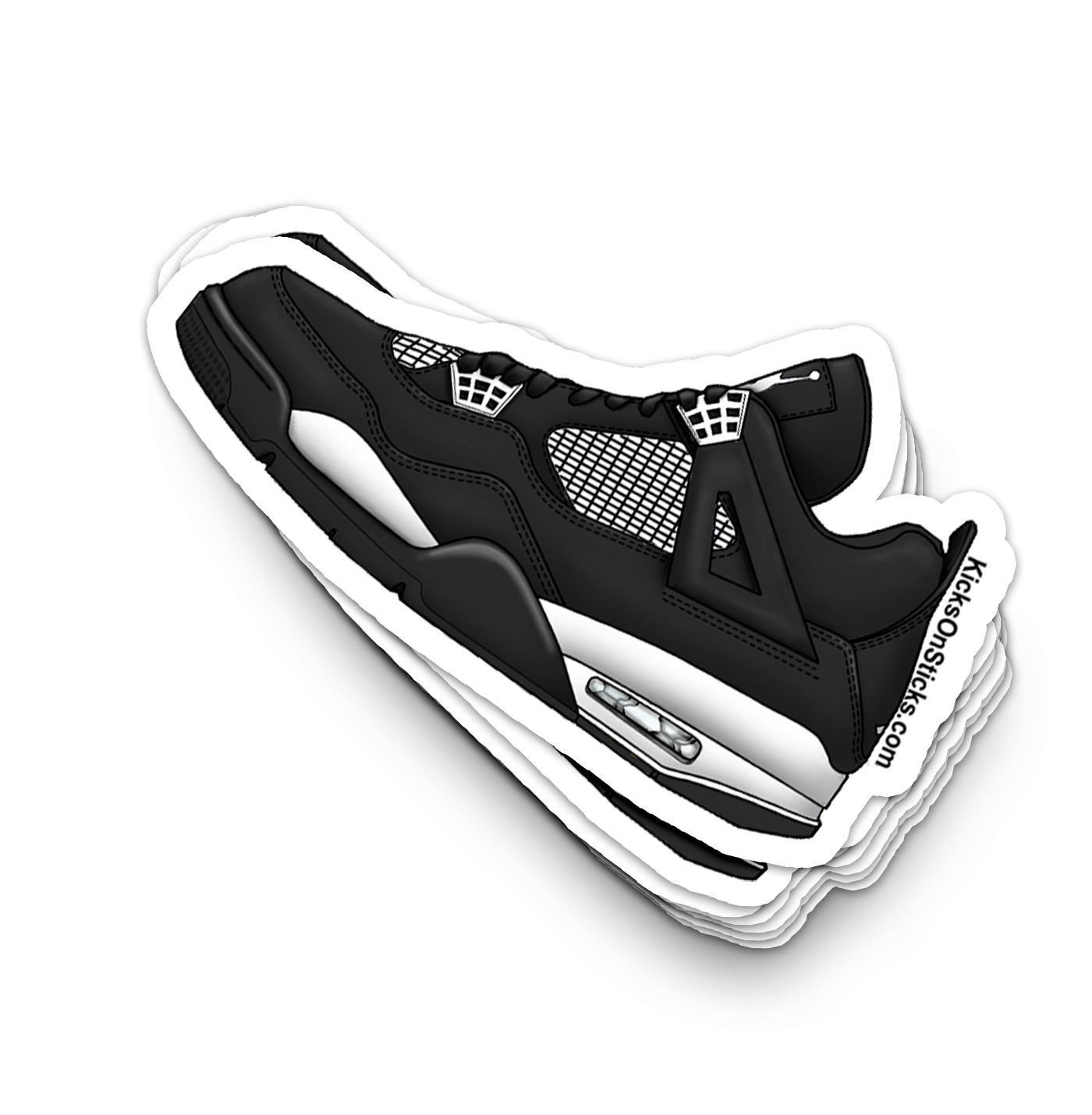 Jordan 4 "White Thunder" Sneaker Sticker