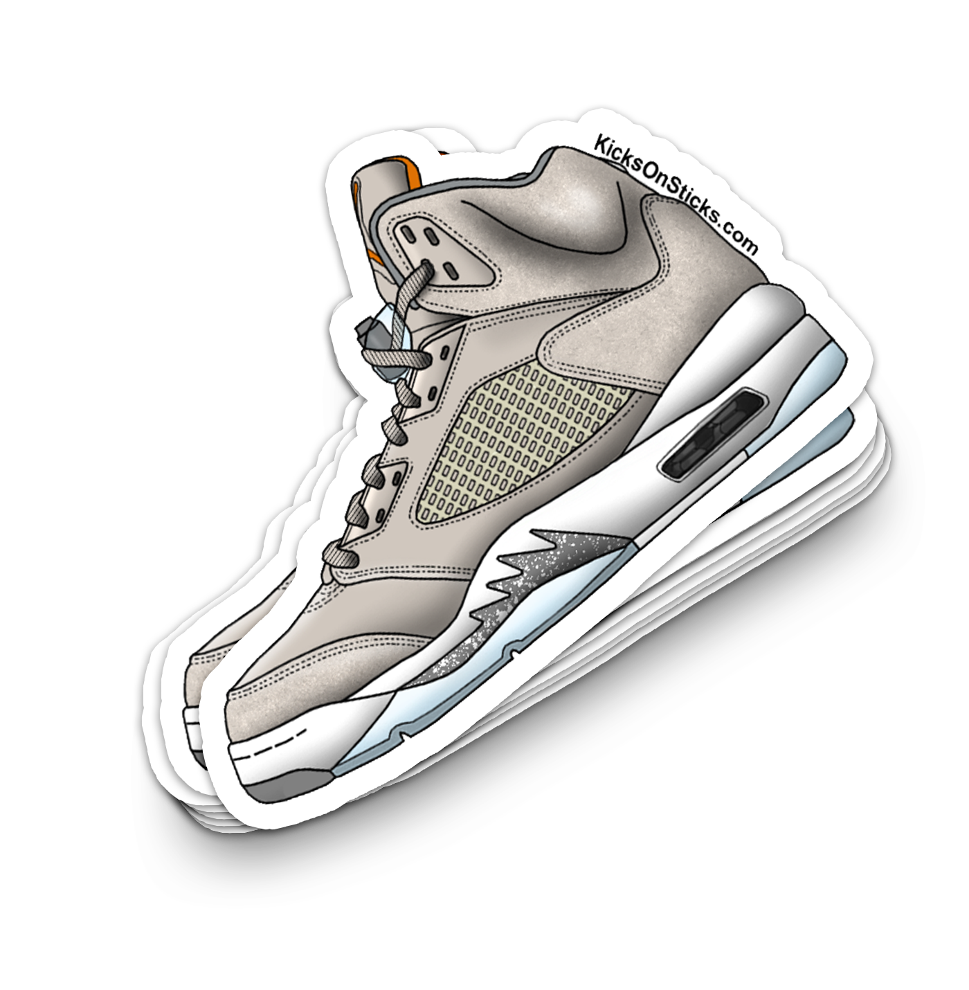 Jordan 5 "Light Orewood" Sneaker Sticker