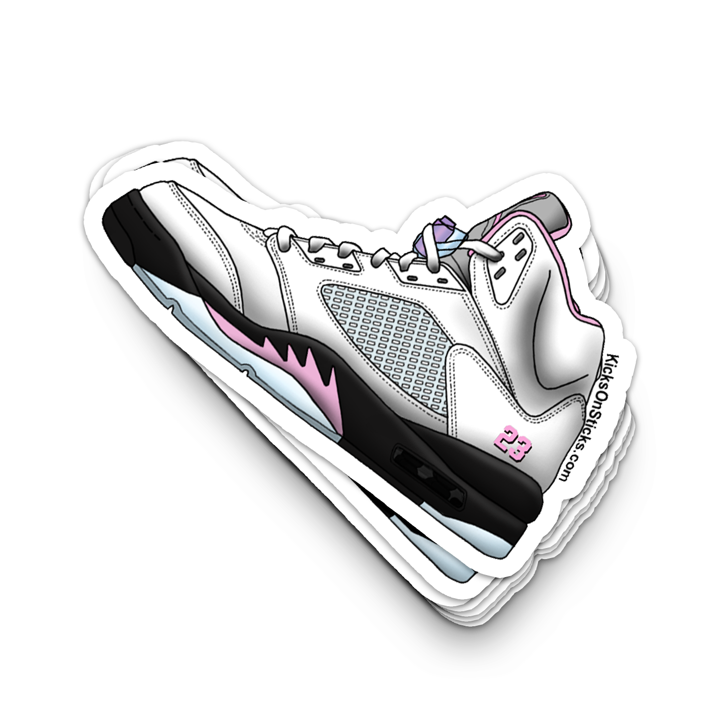 Jordan 5 "Soft Pink" Sneaker Sticker