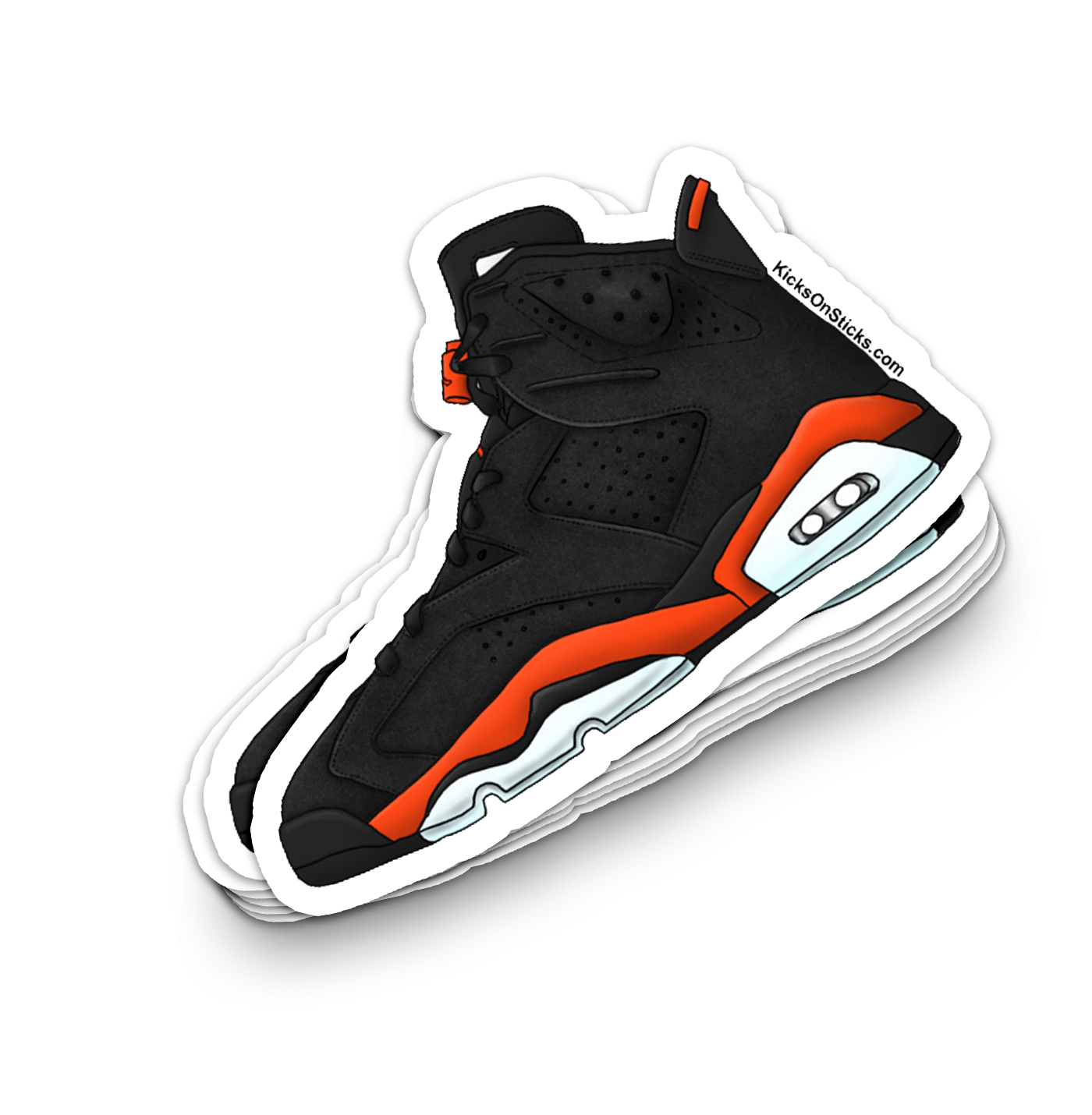 Jordan 6 "Reverse Infrared Salesman" Sneaker Sticker