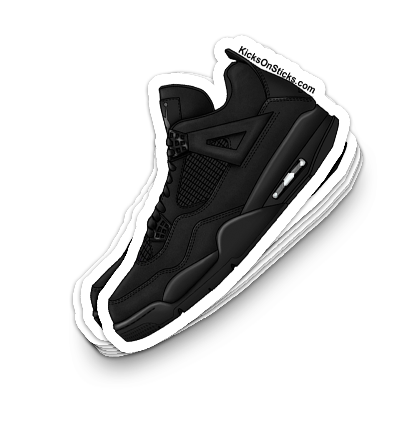 Jordan 4 "Black Cat" Sneaker Sticker