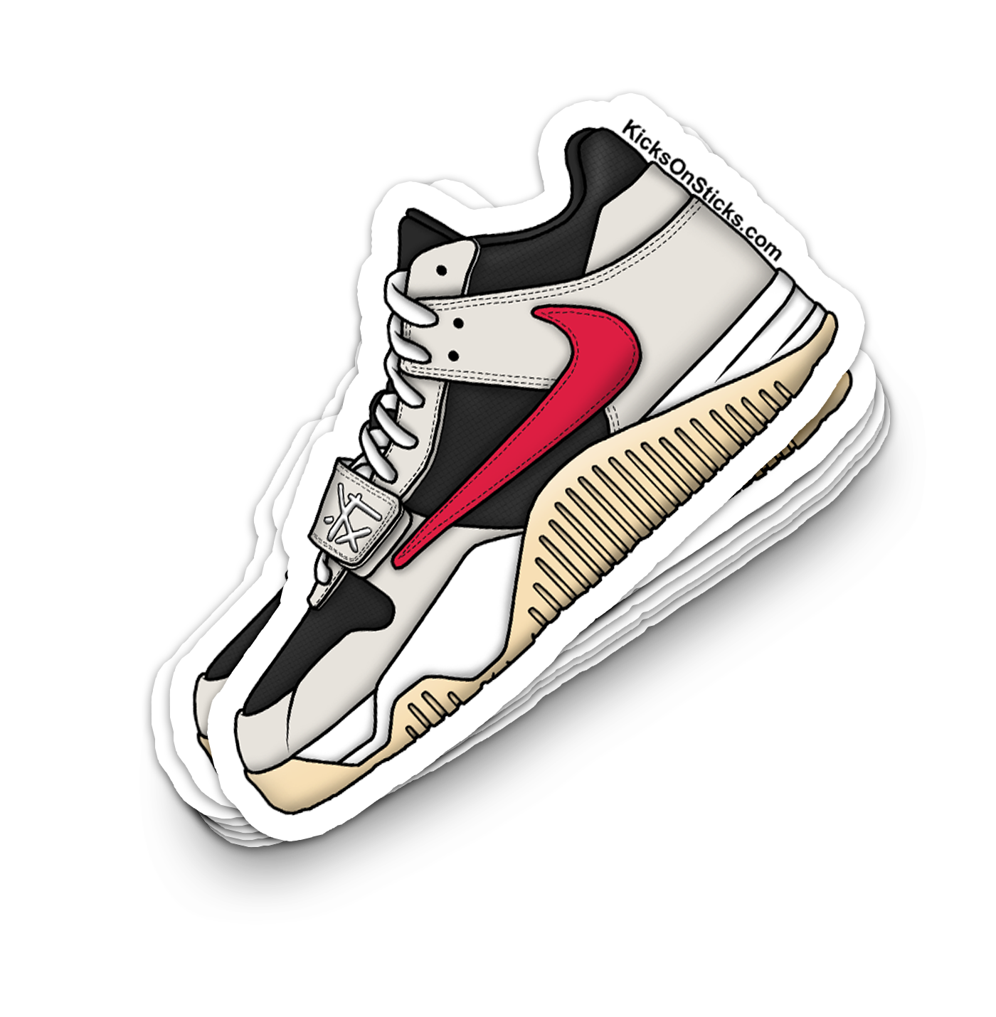 Jumpman Jack "University Red" Sneaker Sticker