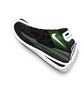 KD 4 "Black White Pine Grey" Sneaker Sticker