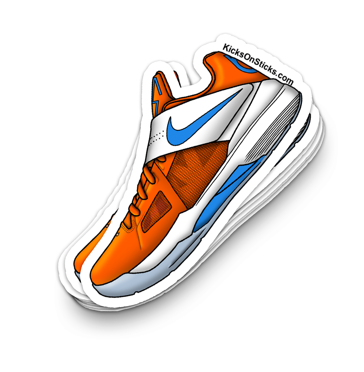 KD 4 "Creamsicle" Sneaker Sticker