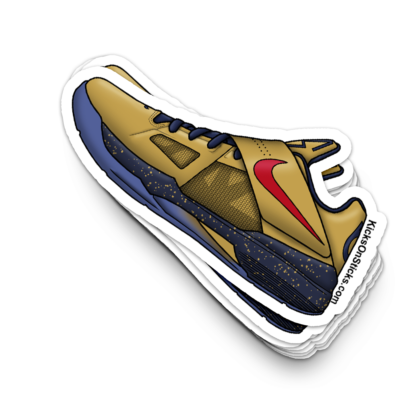 KD 4 "Gold Medal" Sneaker Sticker