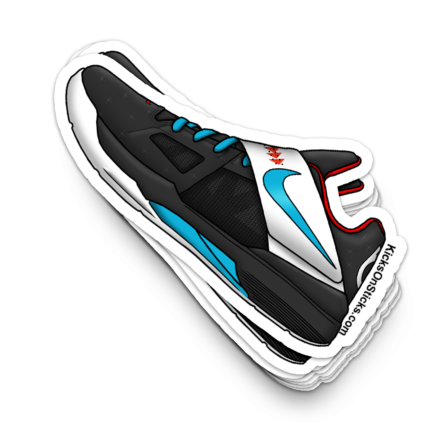 KD 4 "N7 Black" Sneaker Sticker