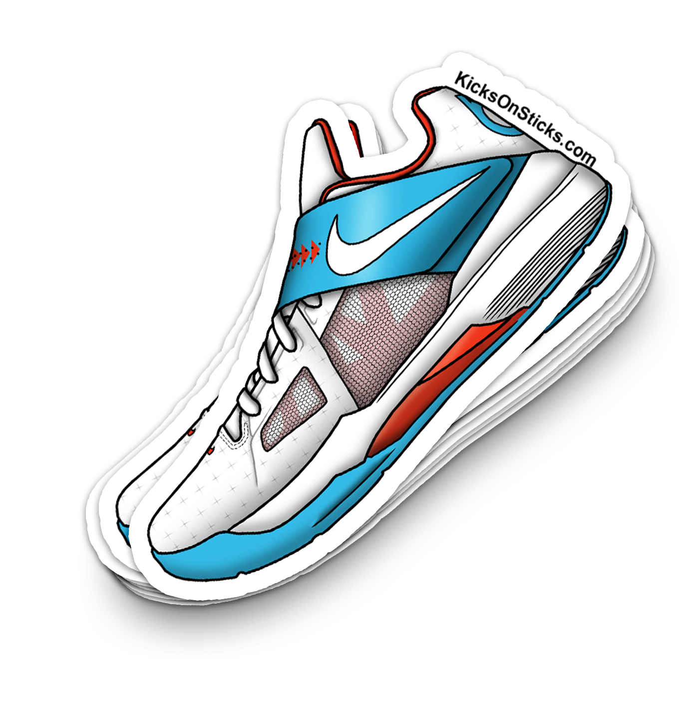 KD 4 "N7 White" Sneaker Sticker