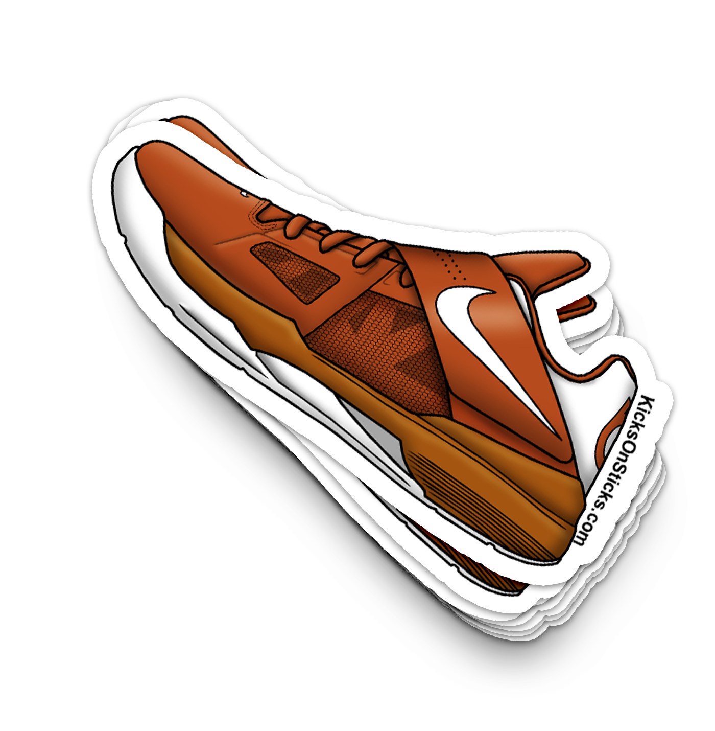 KD 4 "Texas" Sneaker Sticker