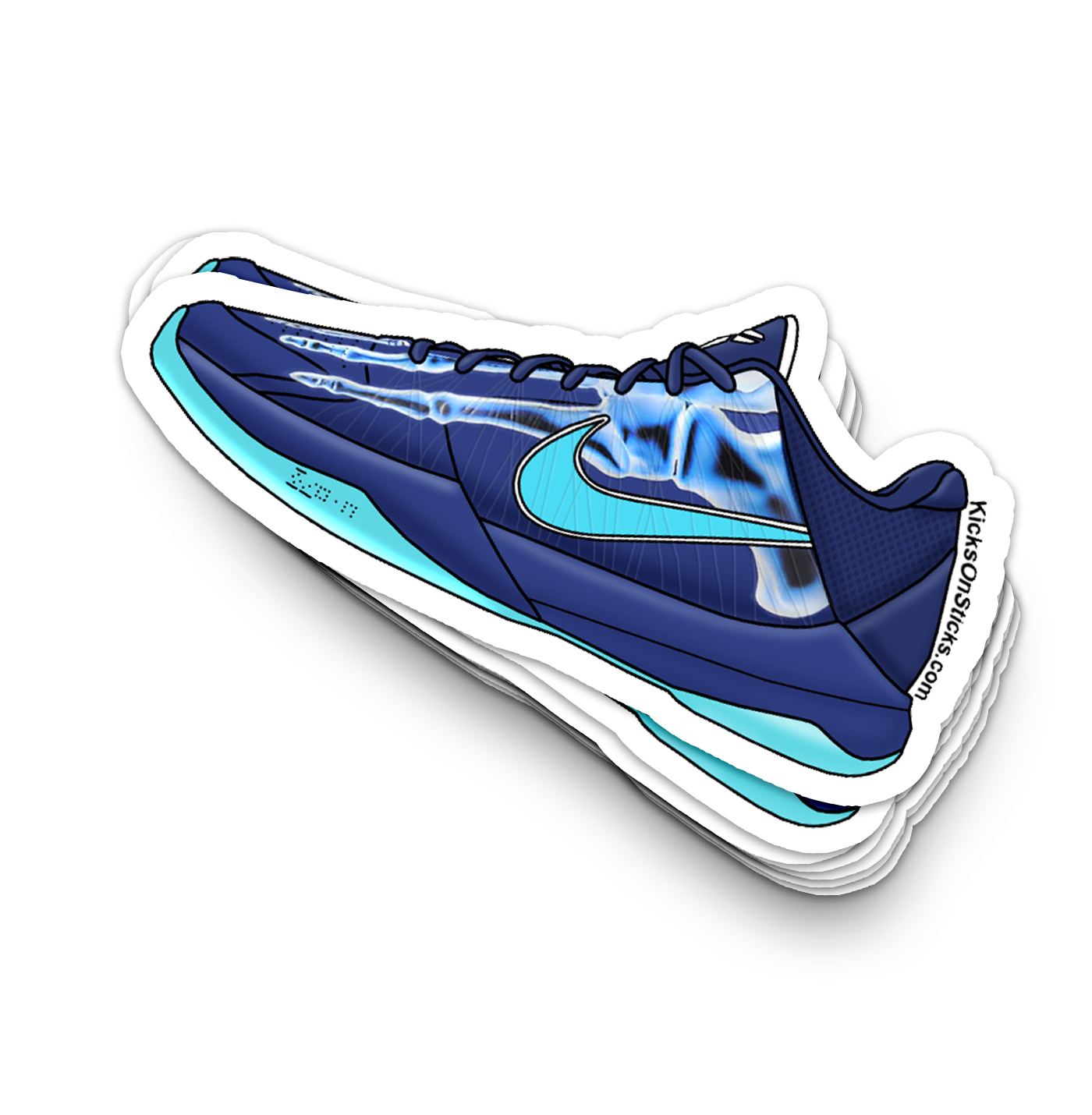Kobe 5 "X-Ray" Sneaker Sticker