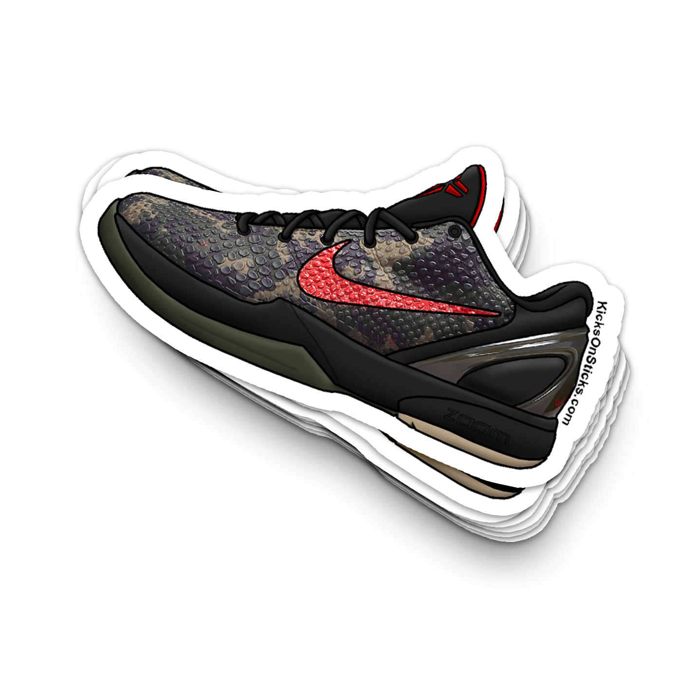 Kobe 6 "Italian Camo" Sneaker Sticker
