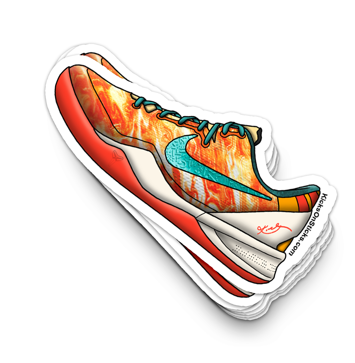 Kobe 8 "All Star Area 72" Sneaker Sticker