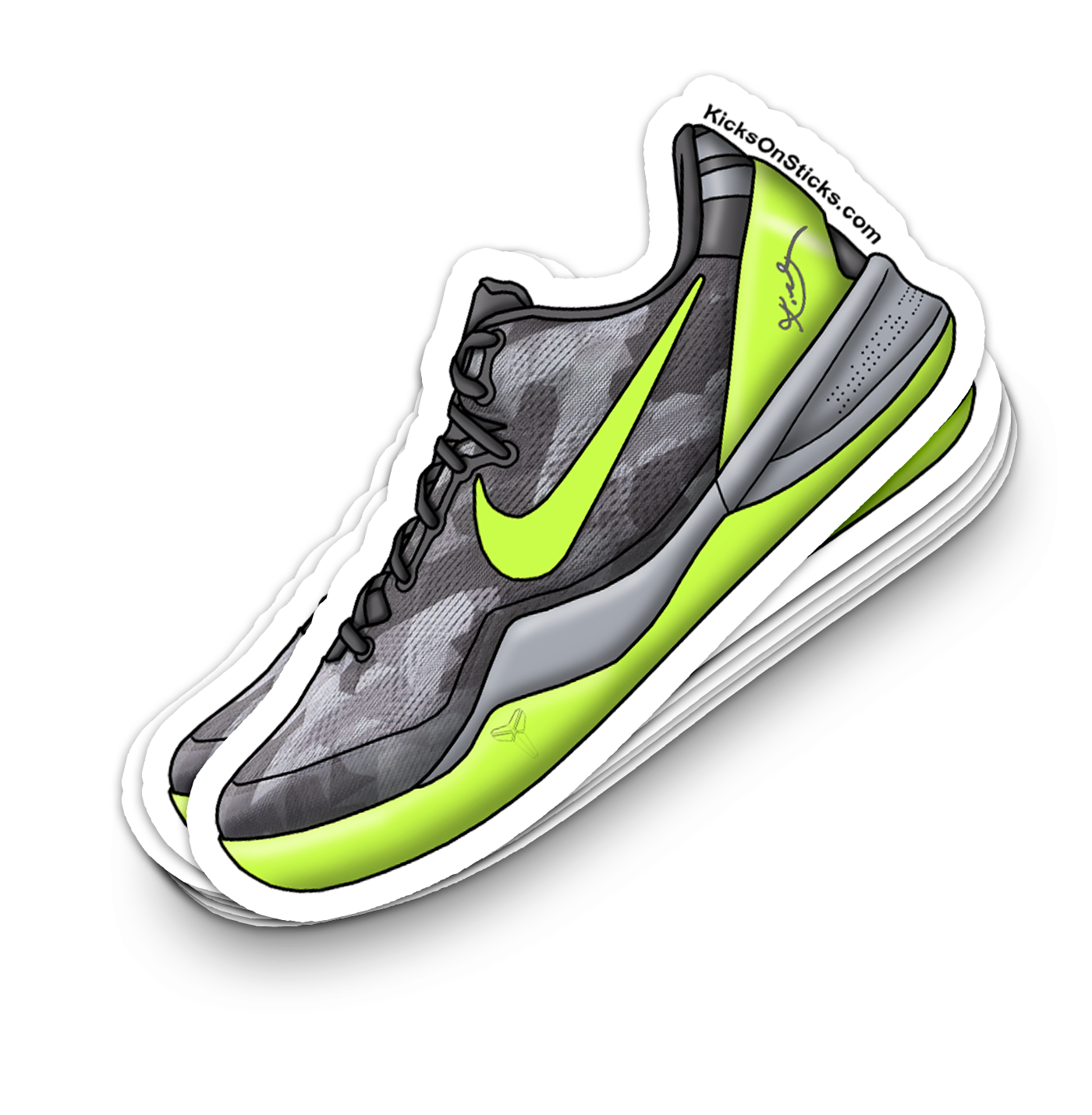 Kobe 8 "Volt" Sneaker Sticker