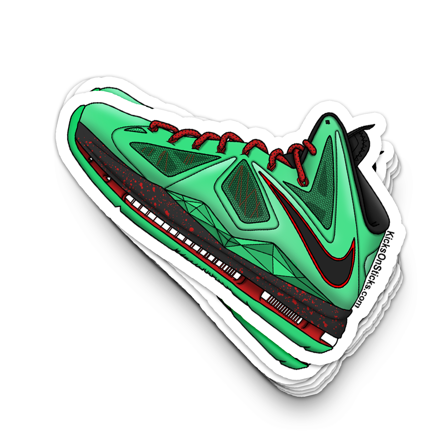 Lebron 10 "Jade" Sneaker Sticker