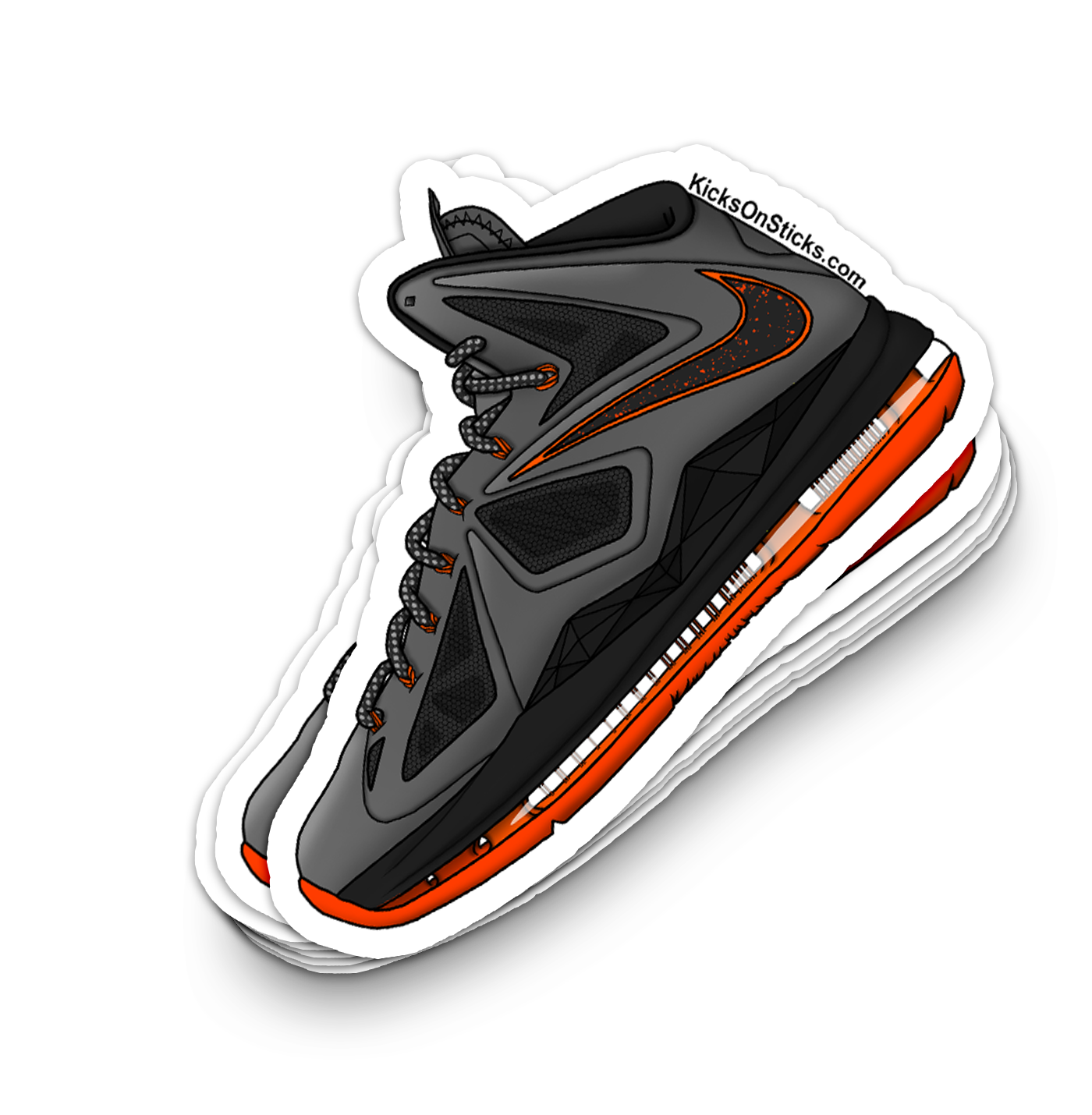 Lebron 10 "Lava" Sneaker Sticker