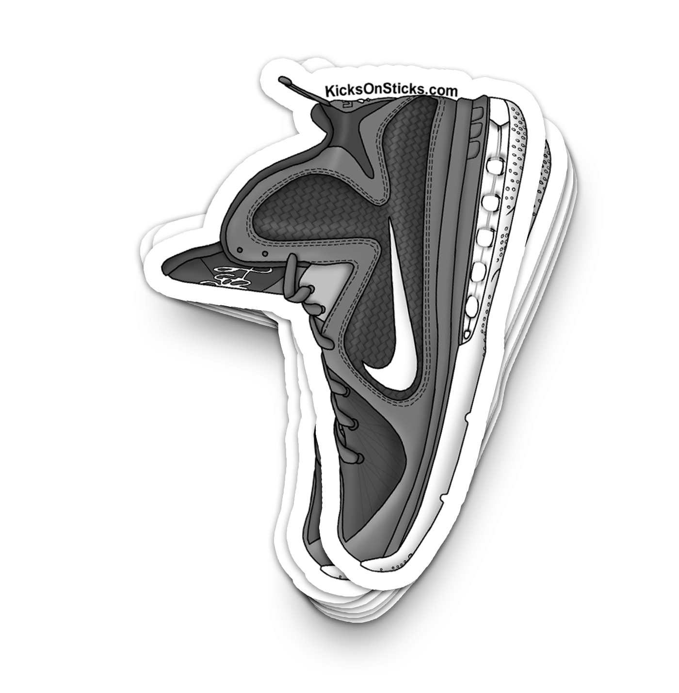 Lebron 9 "Cool Grey" Sneaker Sticker