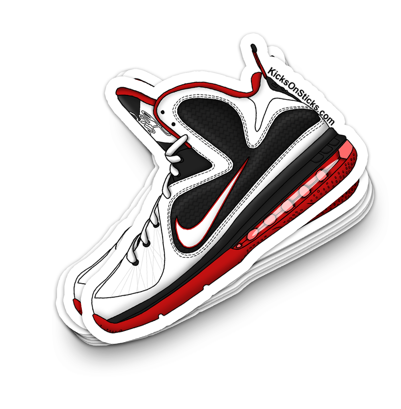Lebron 9 "Heat Home" Sneaker Sticker