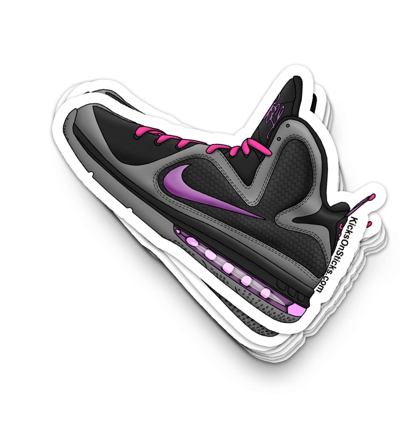 Lebron 9 "Miami Nights" Sneaker Sticker