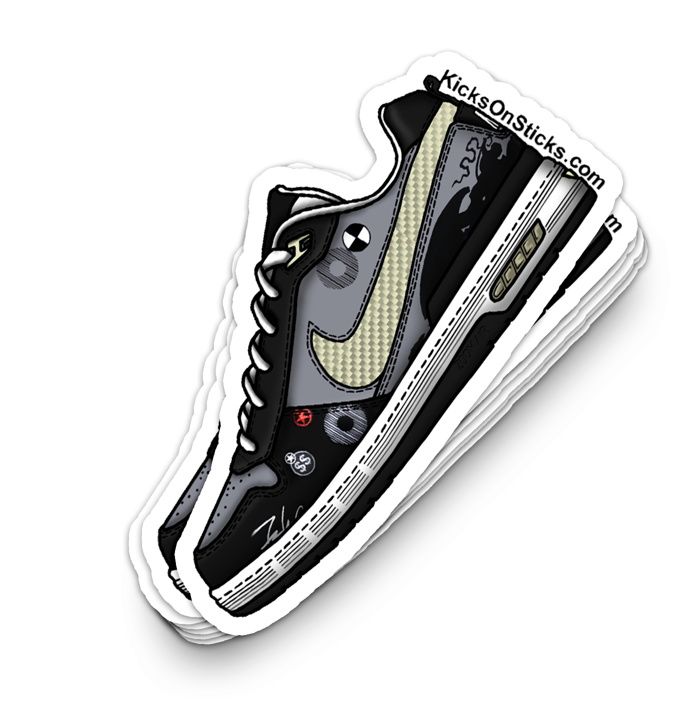 P Rod Zoom 1 "Futura" Sneaker Sticker