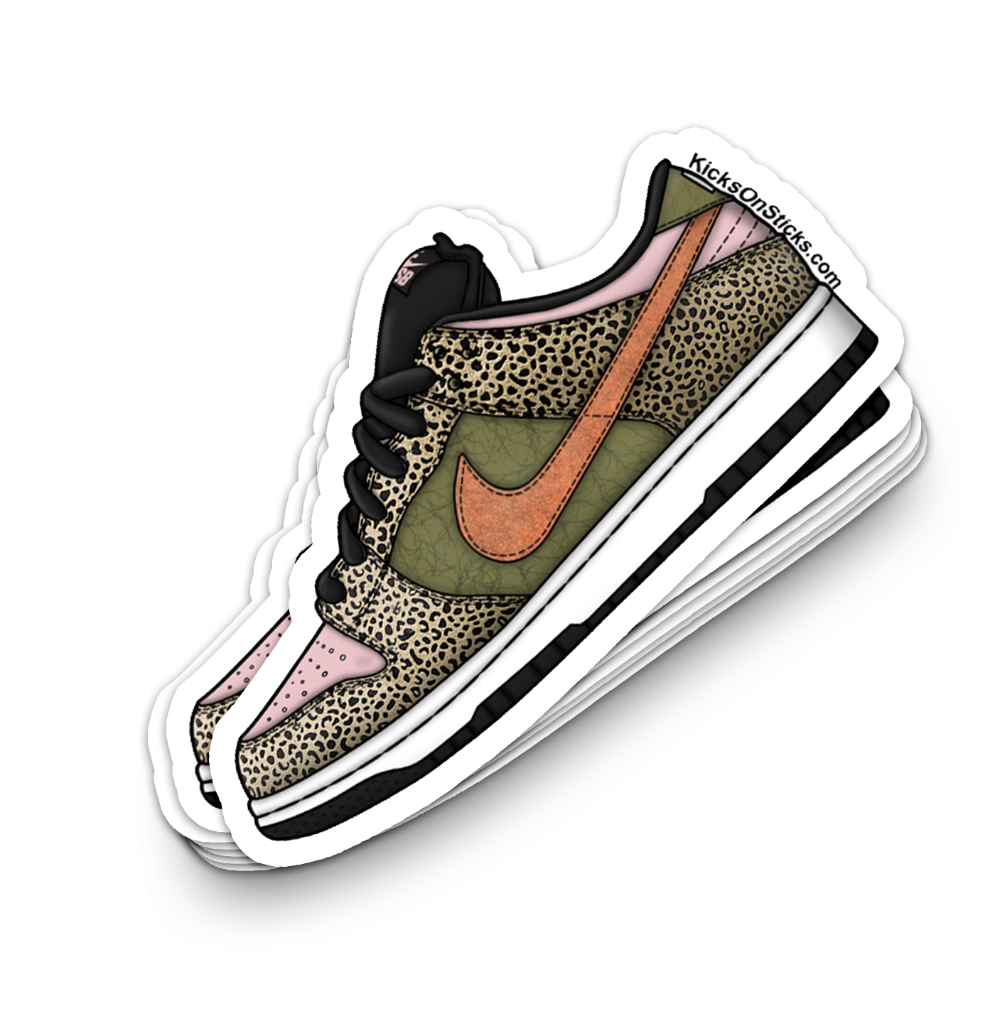 SB Dunk Low "Arts Rec" Sneaker Sticker
