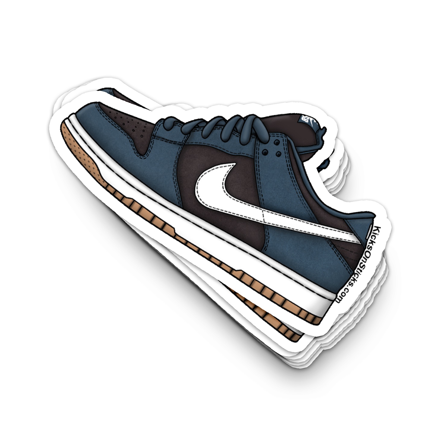 SB Dunk Low "Blue Slate White" Sneaker Sticker