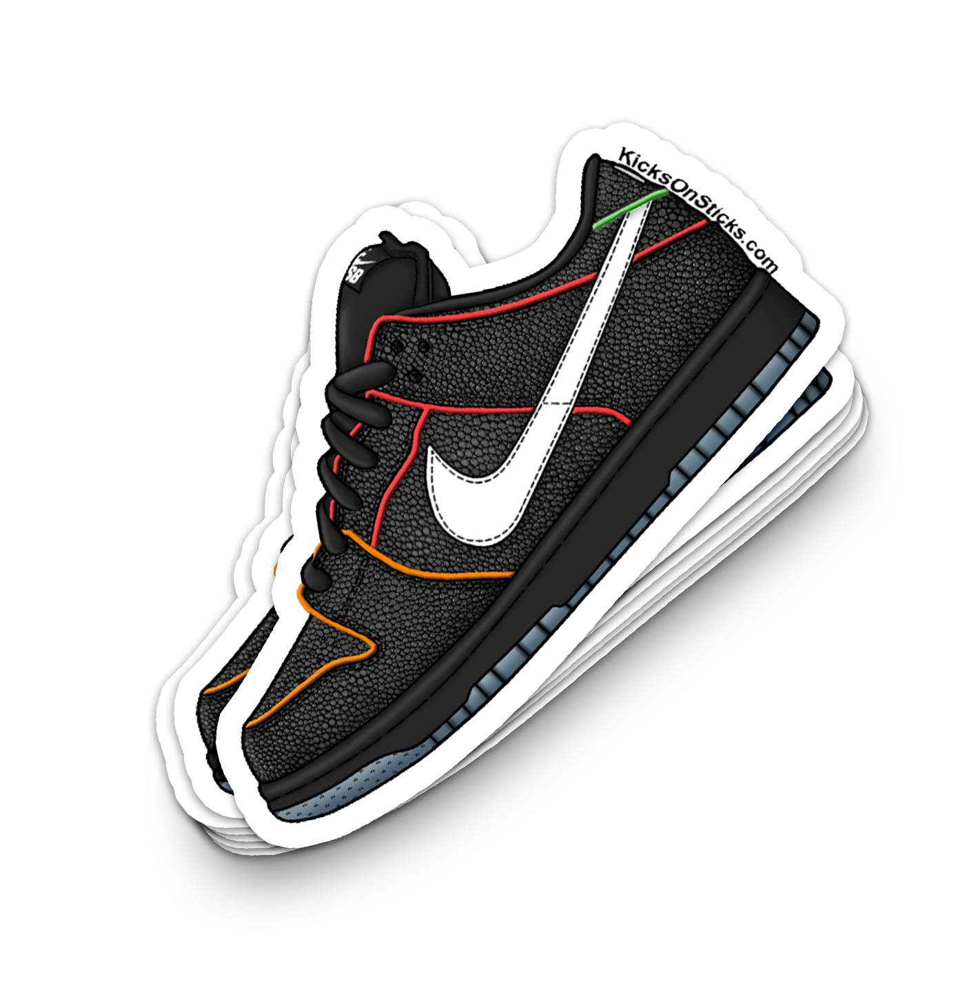 SB Dunk Low "Bronx Girls Skate" Sneaker Sticker