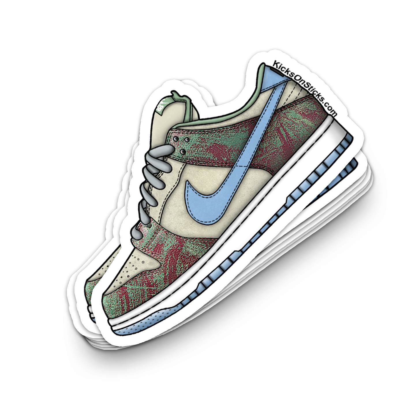 SB Dunk Low "Crenshaw Skate Club" Sneaker Sticker