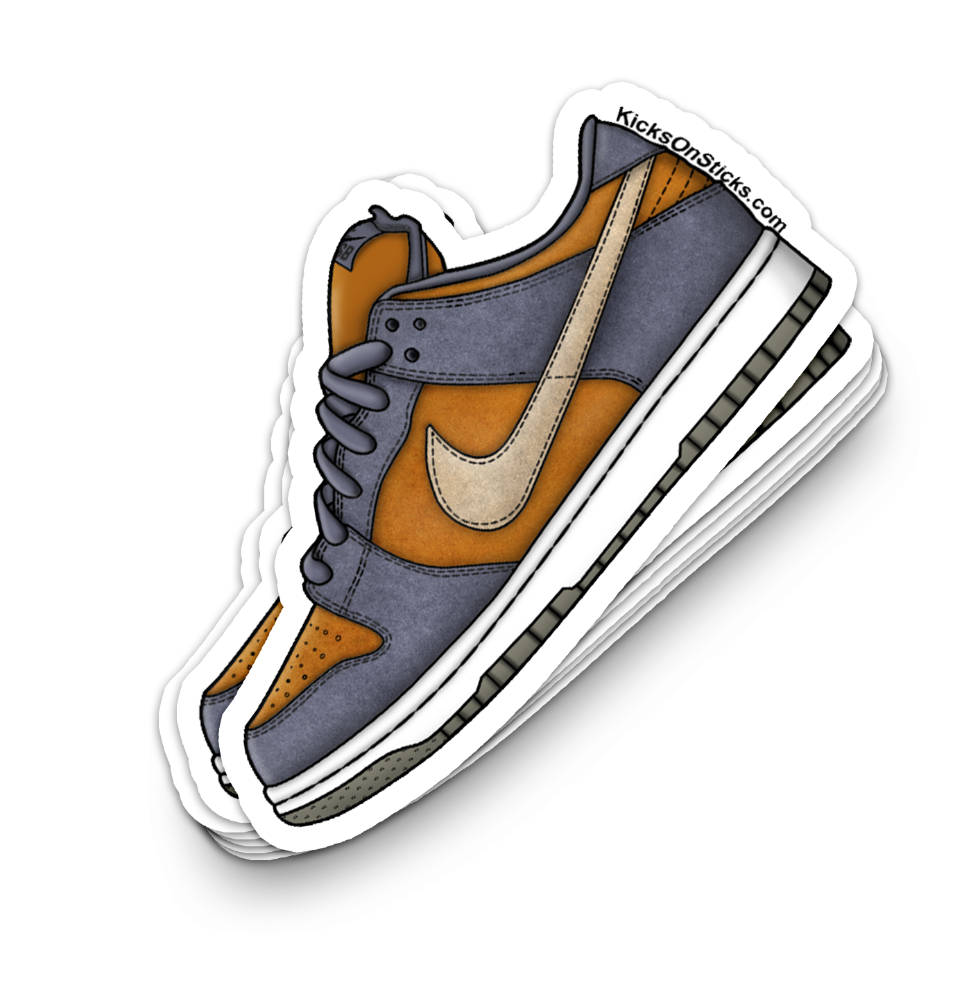 SB Dunk Low "Light Carbon Monarch" Sneaker Sticker