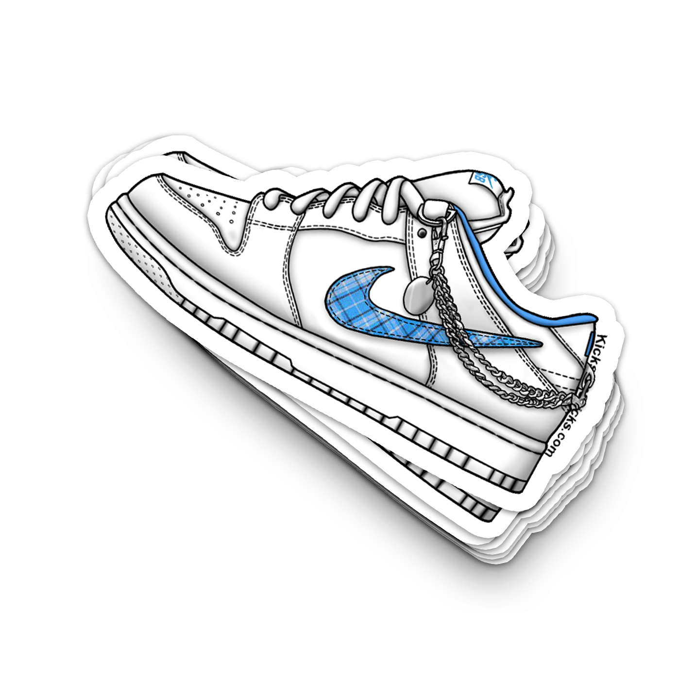 SB Dunk Low "Nicole Hause University Blue" Sneaker Sticker