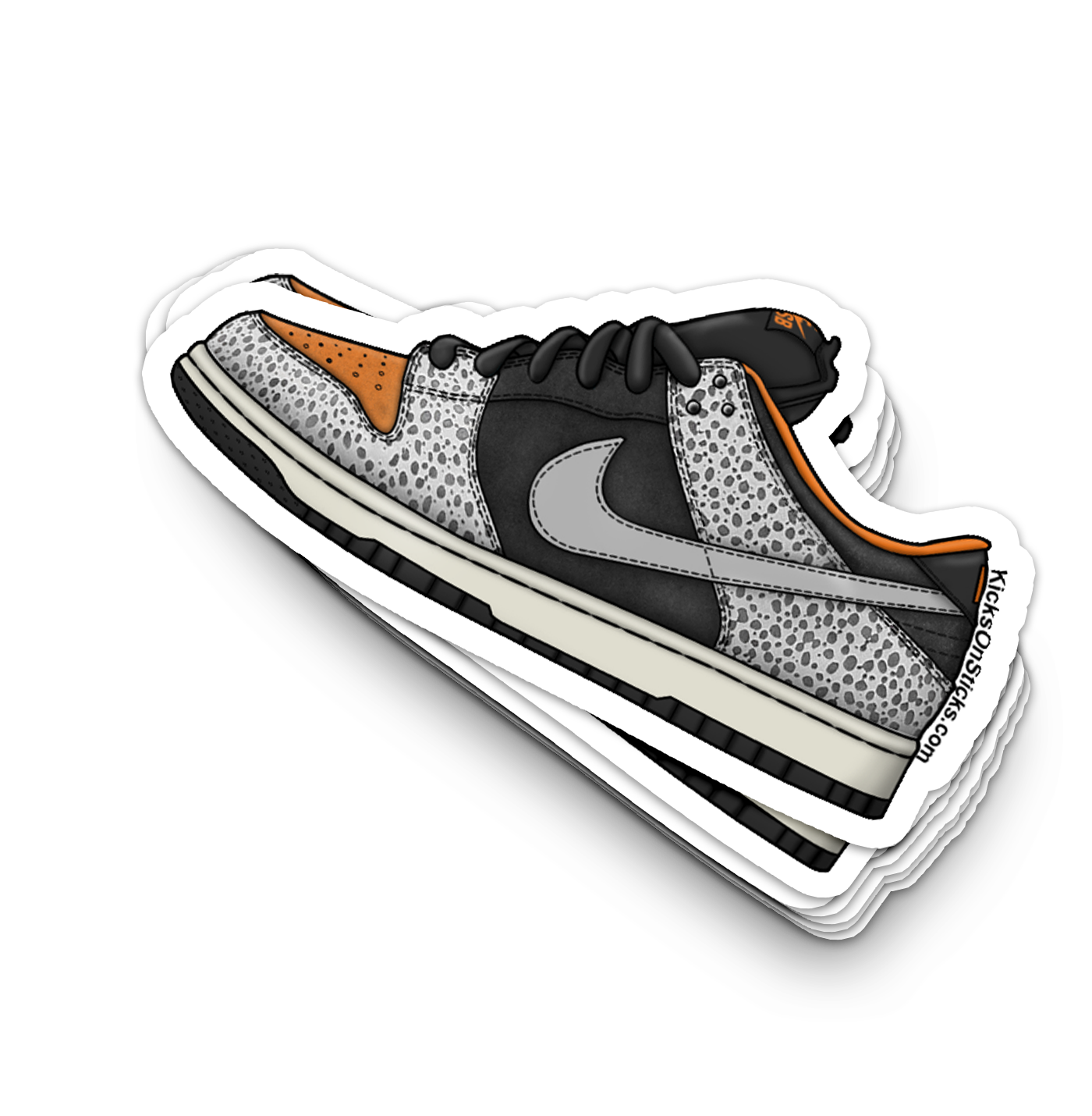 SB Dunk Low "Olympic Safari FF" Sneaker Sticker