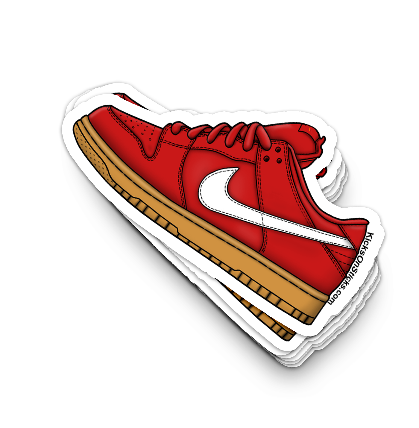 SB Dunk Low "Orange Label Red Gum" Sneaker Sticker