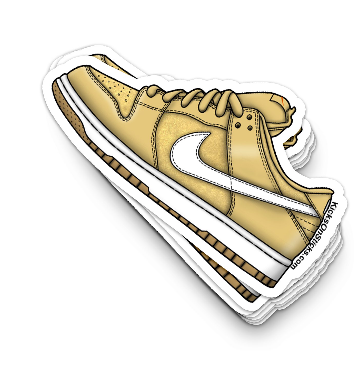 SB Dunk Low "Orange Label Saturn Gold" Sneaker Sticker