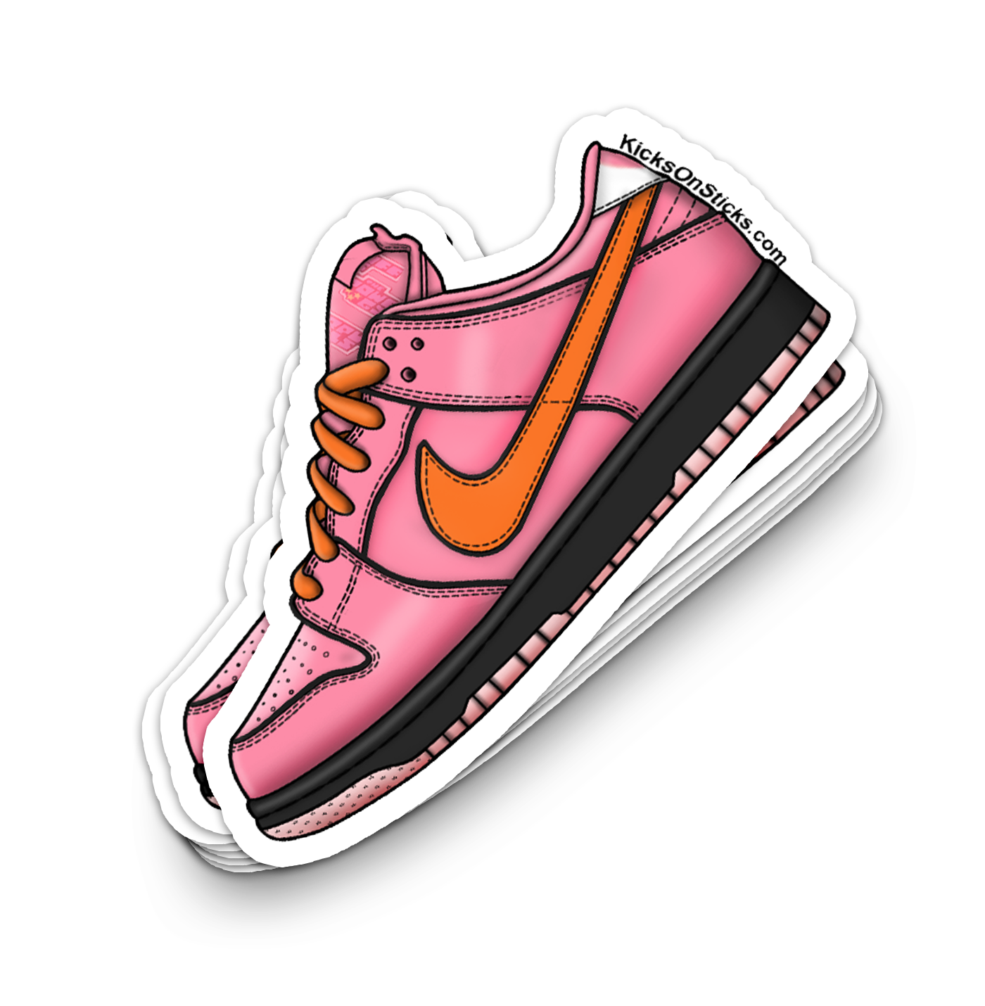 SB Dunk Low "PPG Blossom" Sneaker Sticker