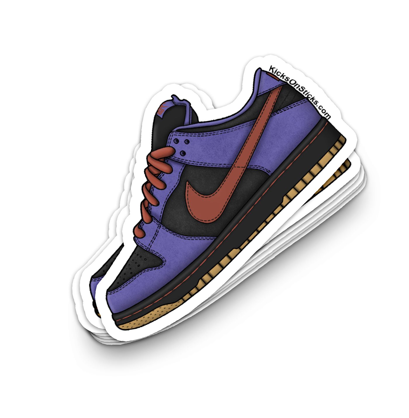 SB Dunk Low "Persian Violet" Sneaker Sticker