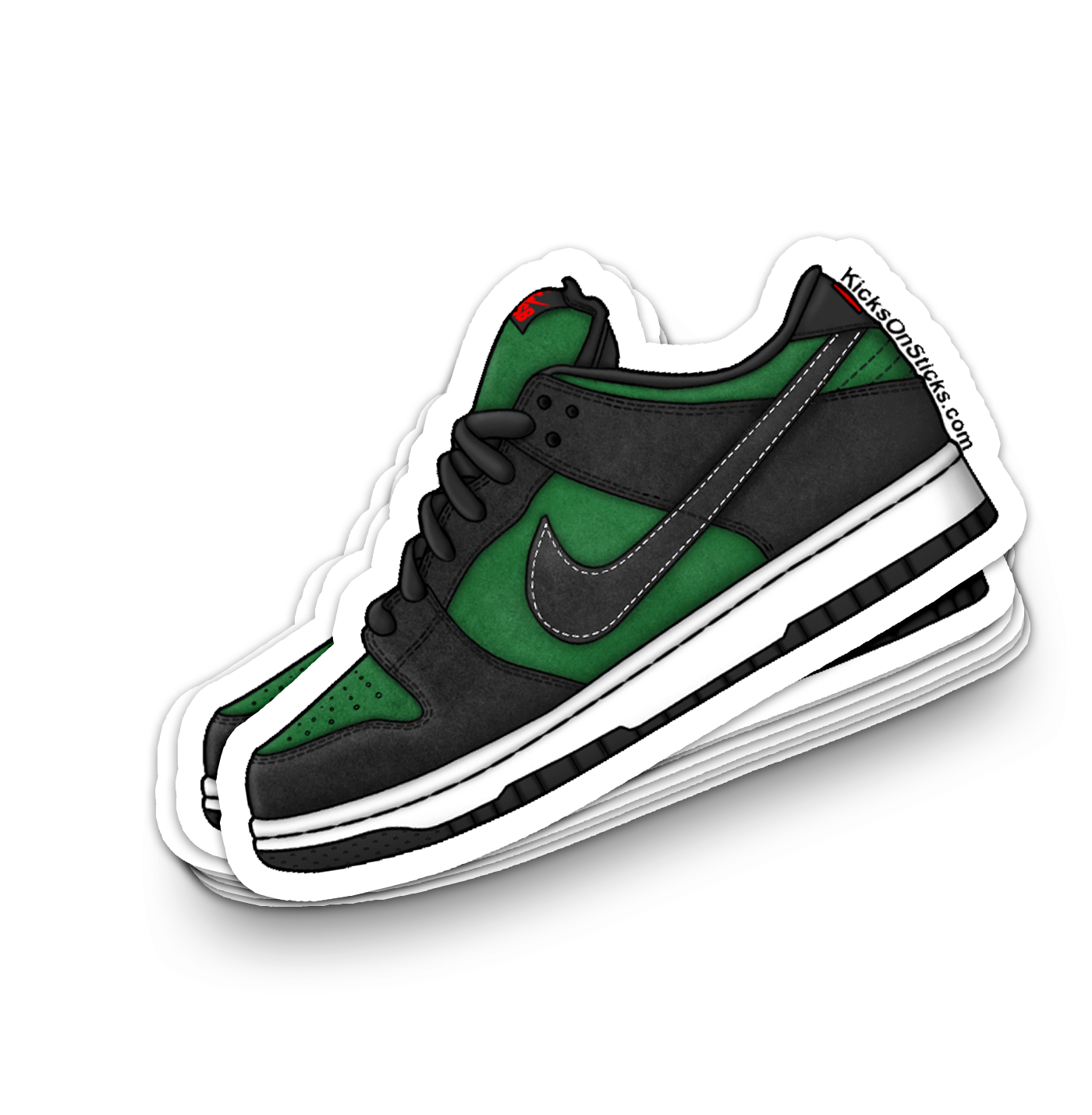 SB Dunk Low "Pine Green Black" Sneaker Sticker